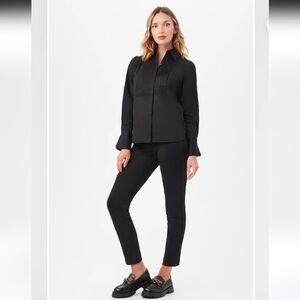 TRINA TURK Black Laze Legging Pants